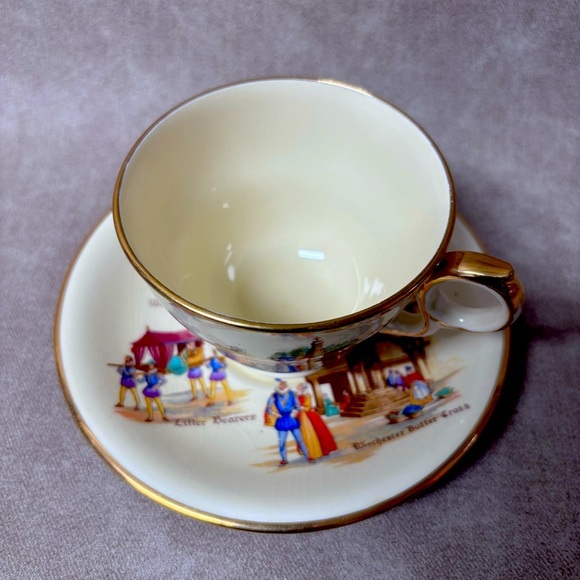 Royal Winton Old English Markets Mug and Saucer - Picture 2 of 7
